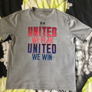 Boys Under Armour dri fit top